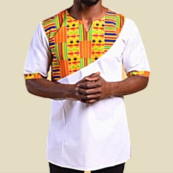 AFRICAN KENTE CLOTH PANTS SET - Picture 3 of 7